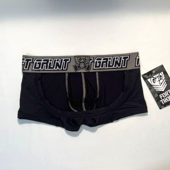 FORT TROFF "Grunt" Corp Size "M" Mesh Boxer Jock - Black/Gray/White (57-112) - Picture 9 of 10